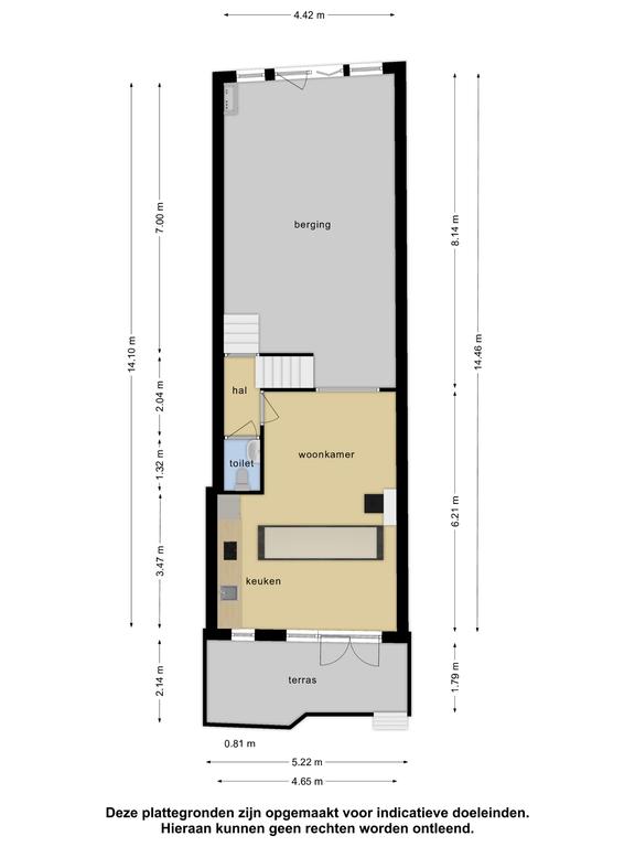 Plattegrond 1 van Breedstraat 26