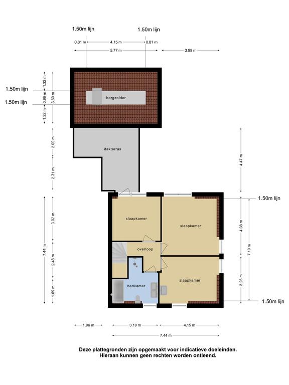 Plattegrond 1 van Oude Gracht 57