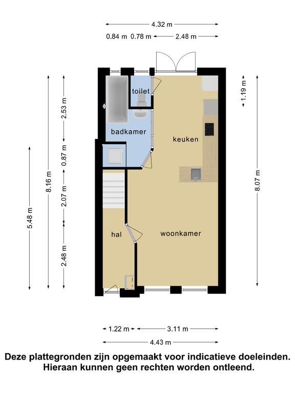 Plattegrond 1 van Driebanen 7