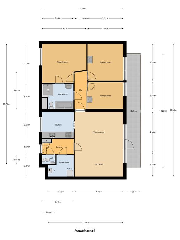 Plattegrond 1 van Willigenburg 84