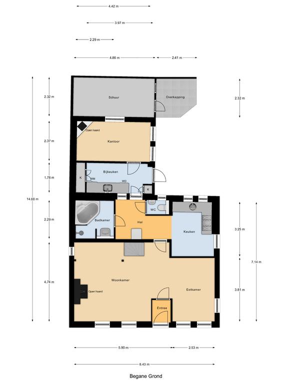 Plattegrond 1 van Kerkepad 6