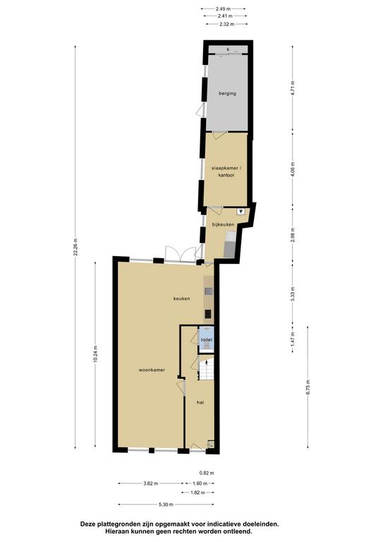 Plattegrond 1 van Breedstraat 61