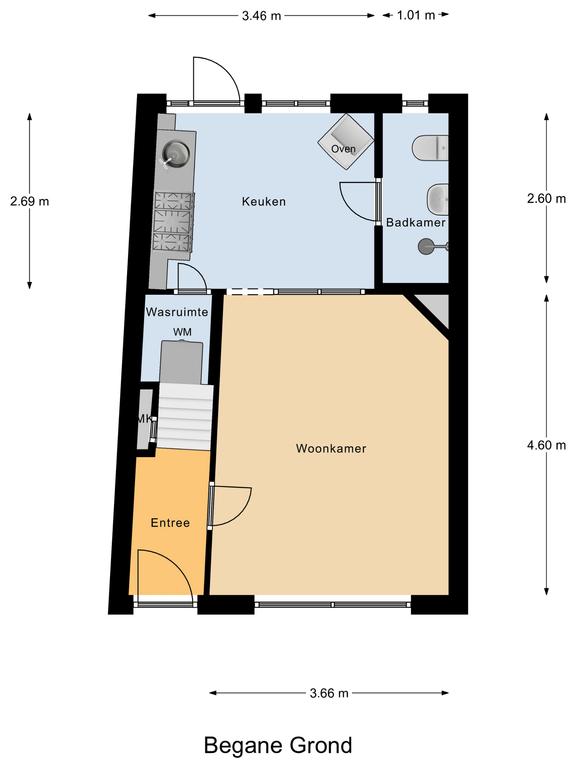 Plattegrond 1 van Molenweg 72
