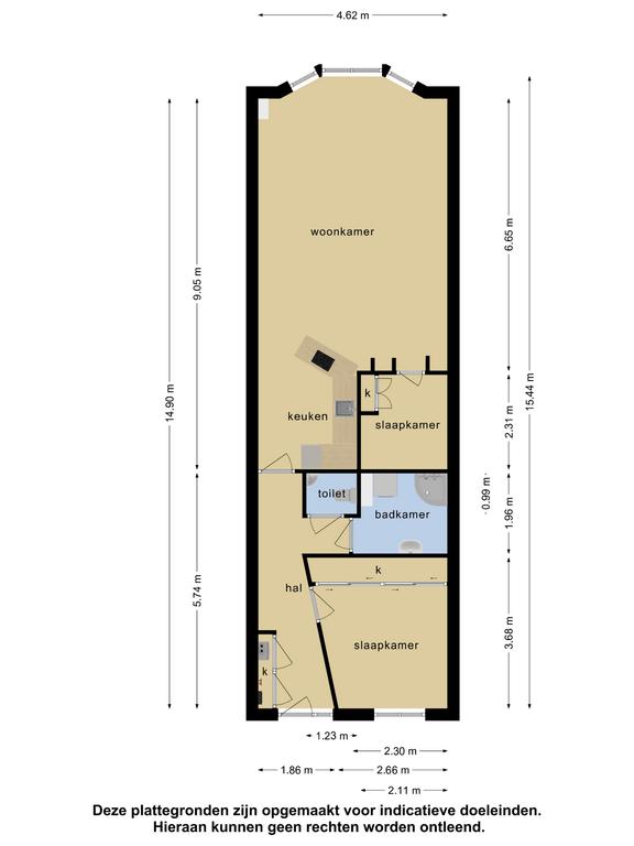 Plattegrond 1 van Noorder Havendijk 49