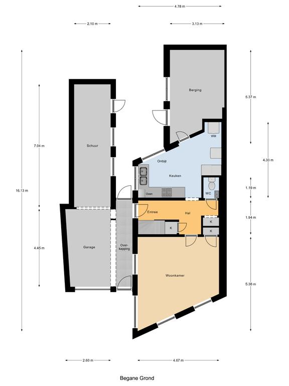 Plattegrond 1 van Driebanen 29
