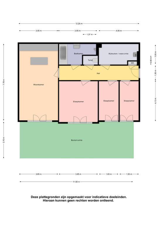 Plattegrond 1 van Ridderstraat 31