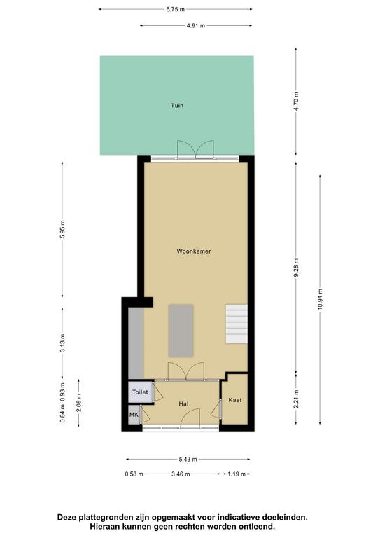 Plattegrond 1 van Nieuwstraat 3