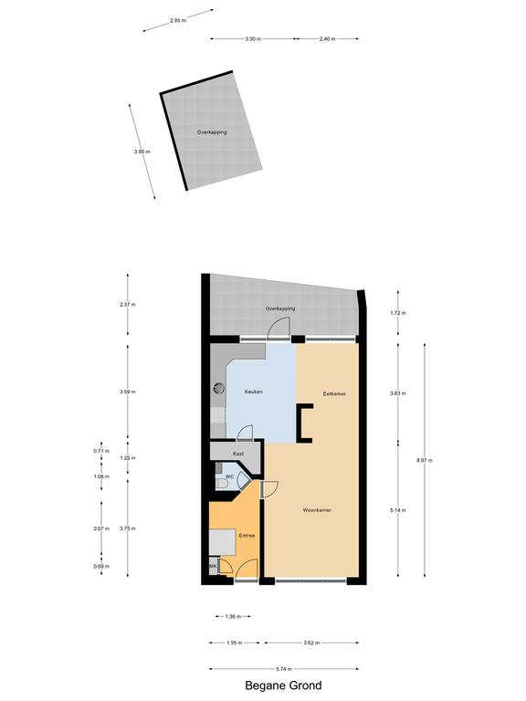 Plattegrond 1 van Duiker 40