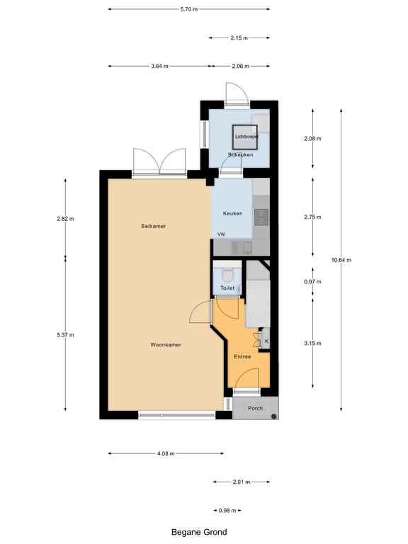 Plattegrond 1 van Lange Deelesloot 33