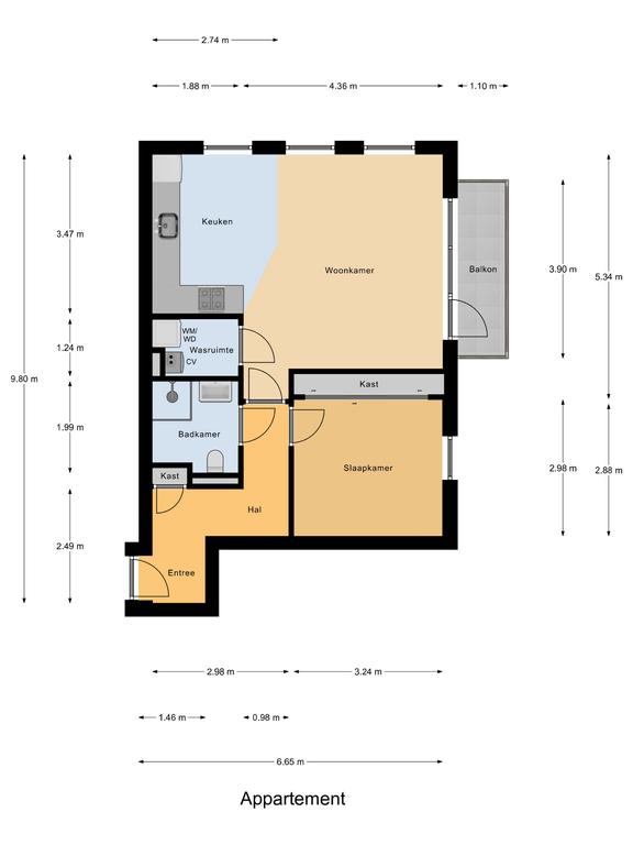 Plattegrond 1 van Hoge Weere 76