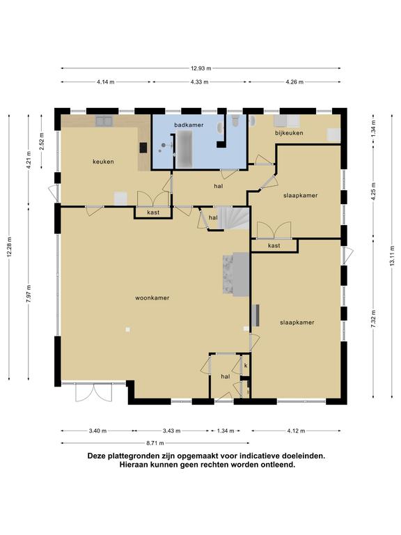 Plattegrond 1 van Noorderuitweg 22