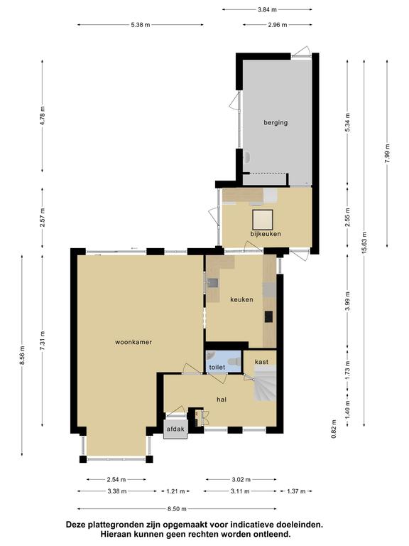 Plattegrond 1 van Korte Tuinstraat 6