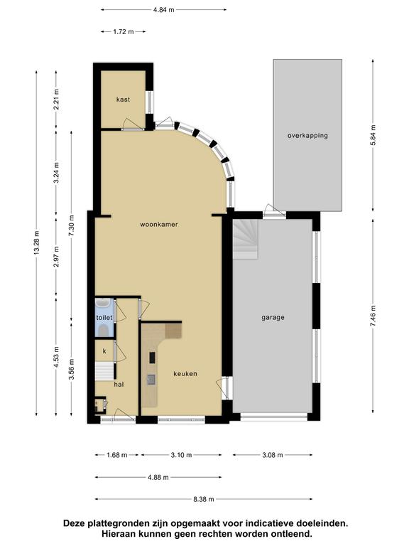 Plattegrond 1 van Koltermanstraat 5