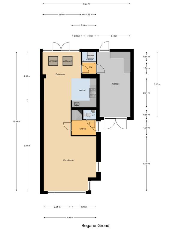 Plattegrond 1 van Zuider Kadijk 32