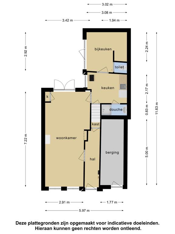 Plattegrond 1 van Bagijnhof 31