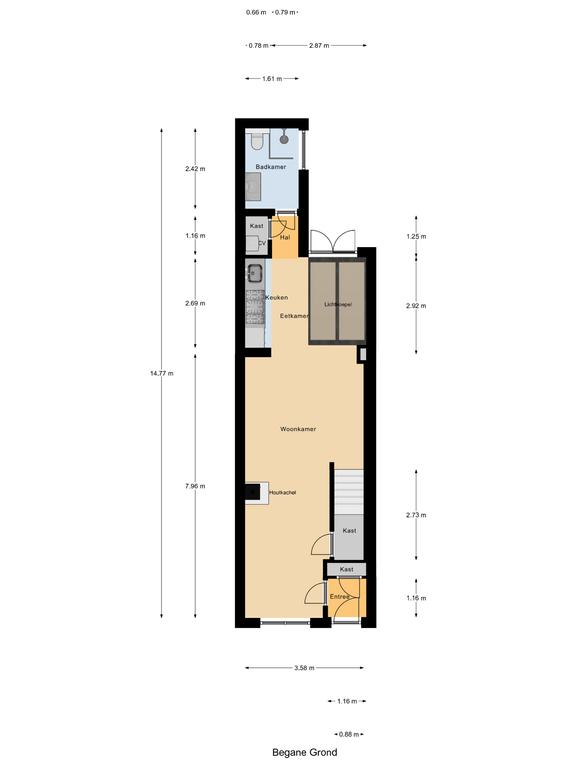 Plattegrond 1 van Zuider Havendijk 30