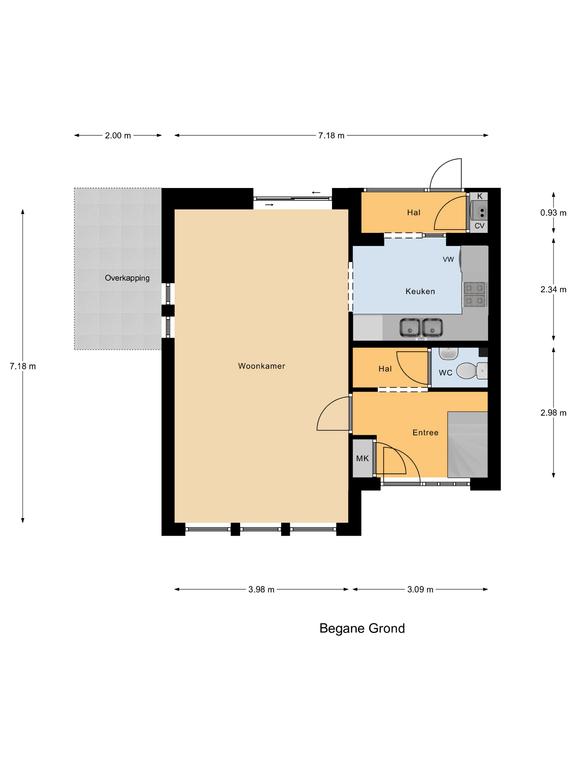 Plattegrond 1 van Pannewal 3