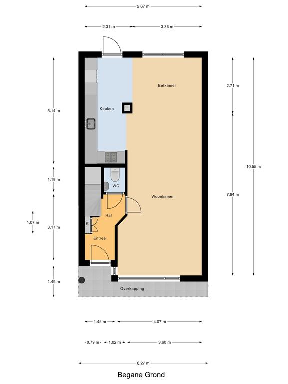 Plattegrond 1 van Lange Deelesloot 19