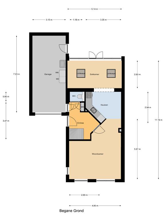 Plattegrond 1 van Capellesloot 36