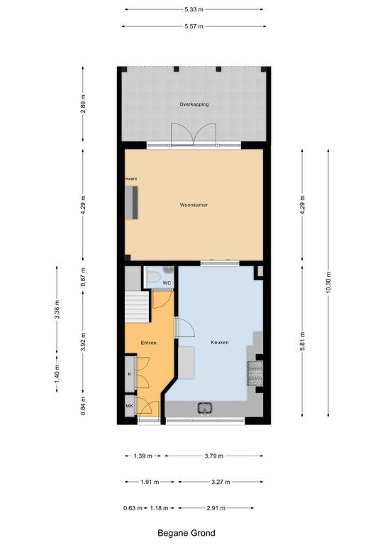 Plattegrond 1 van Spijtbroeksburgwal 6b