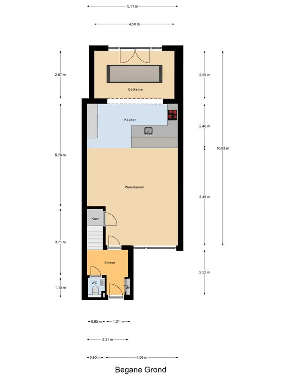 Plattegrond 1 van Rode Paard 8