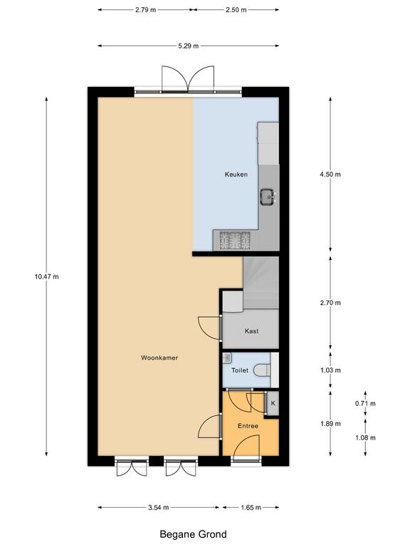 Plattegrond 1 van Johanna de Vriesstraat 33