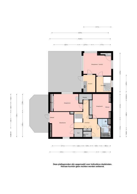 Plattegrond 1 van Hoekweg 13