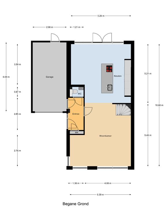 Plattegrond 1 van Vredemaker 5