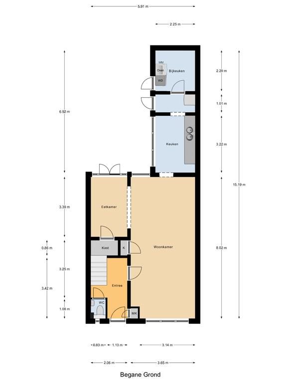 Plattegrond 1 van Gerard Boedijnweg 68