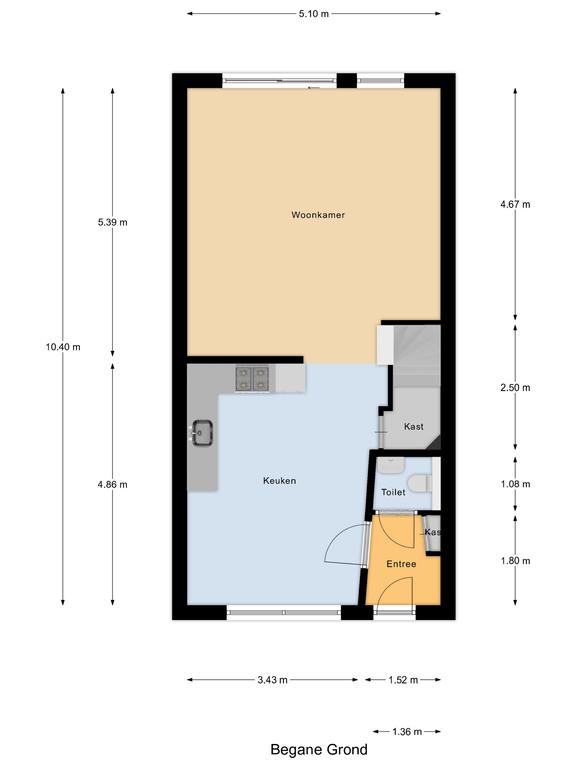 Plattegrond 1 van De Witte Valk 4