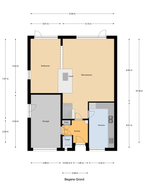 Plattegrond 1 van Boendersveld 26