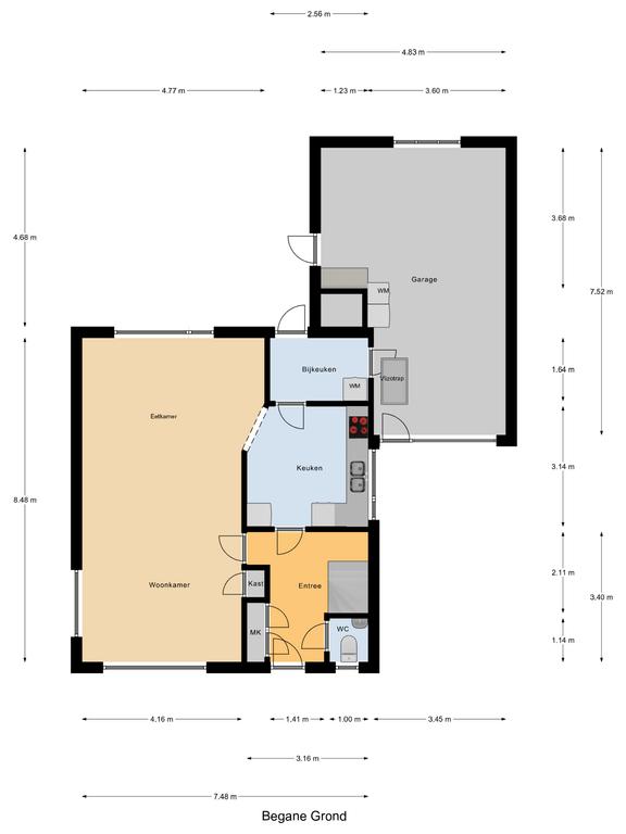 Plattegrond 1 van Westeinde 131