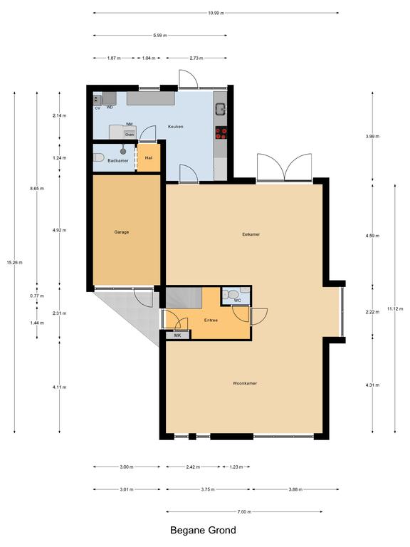 Plattegrond 1 van Treebord 16