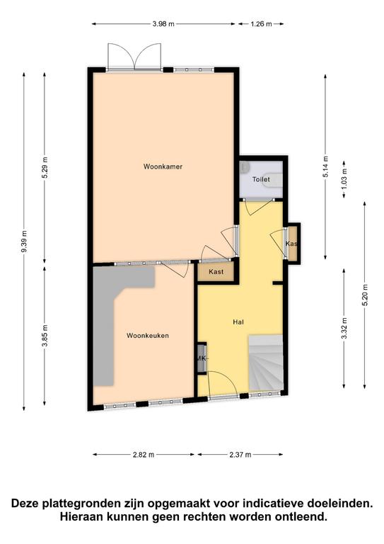 Plattegrond 1 van Westerstraat 7