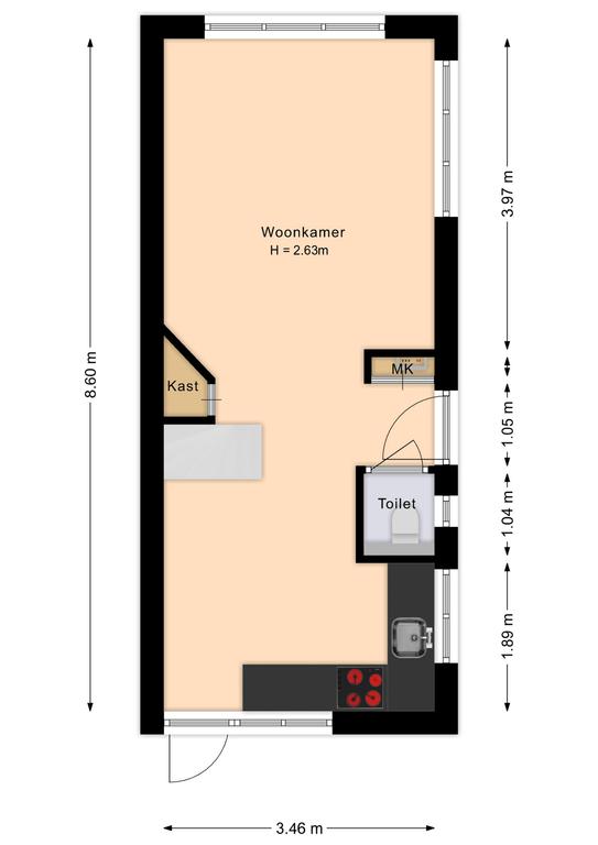 Plattegrond 1 van Drie Groene Eikels 11