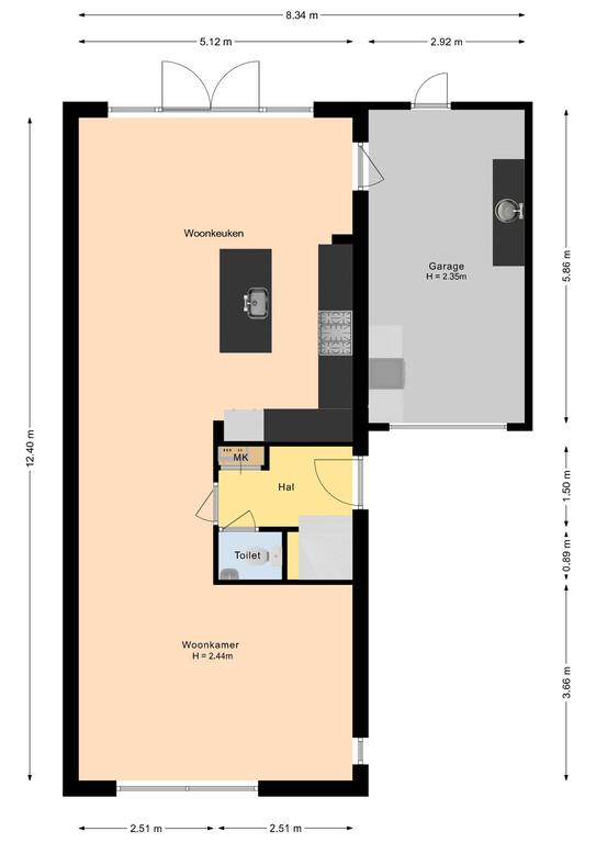 Plattegrond 1 van Het Erf 38