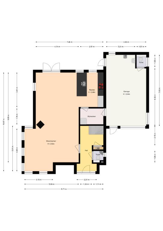 Plattegrond 1 van Noordvaarder 10