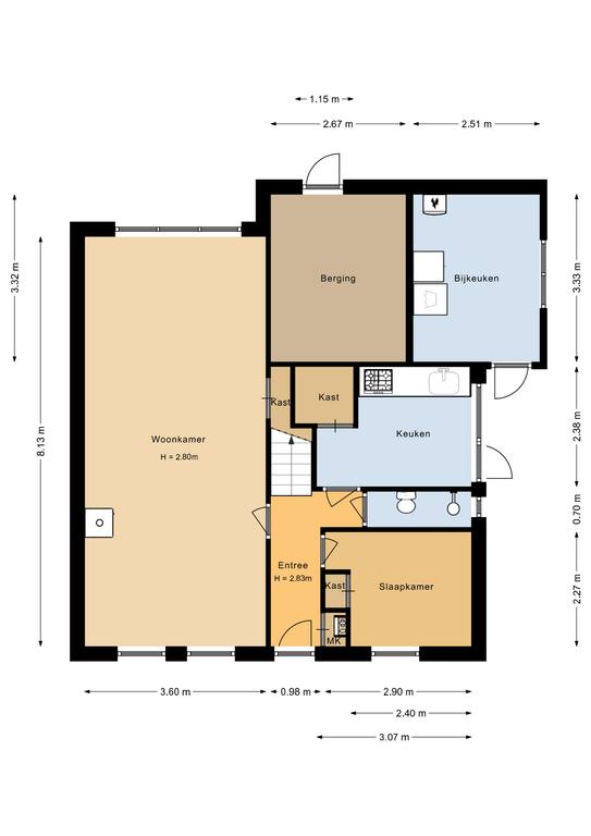 Plattegrond 1 van Zuider Havendijk 49