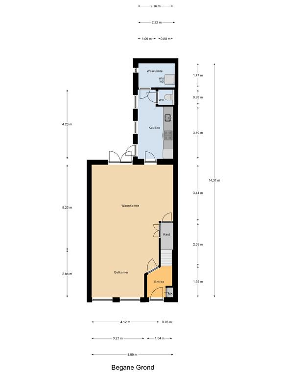 Plattegrond 1 van Molenweg 44