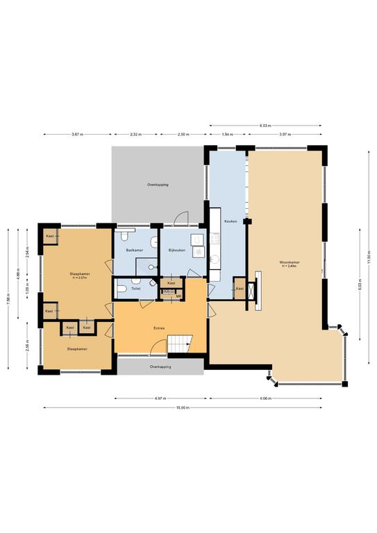 Plattegrond 1 van Kwikstaart 5