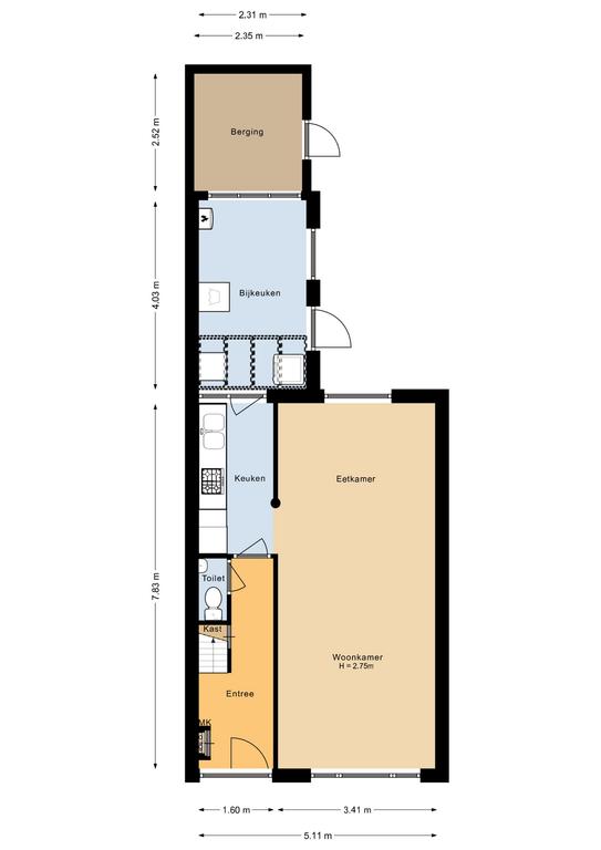 Plattegrond 1 van Exterpad 14