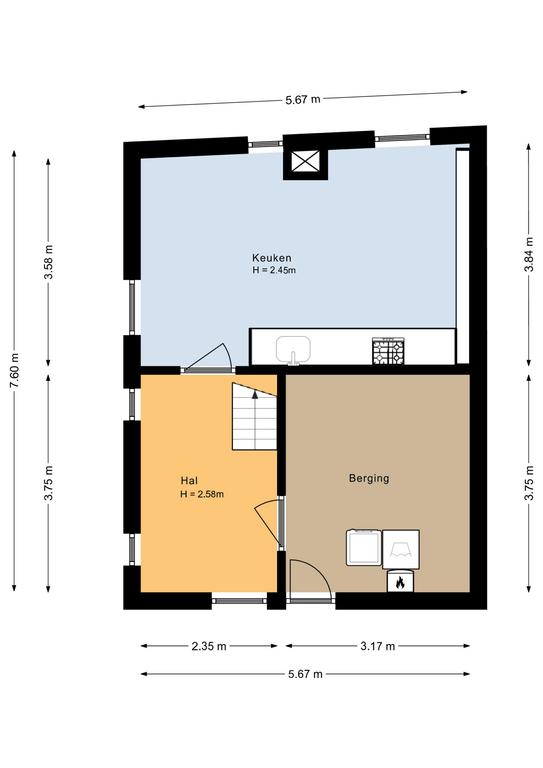 Plattegrond 1 van Dijk 100