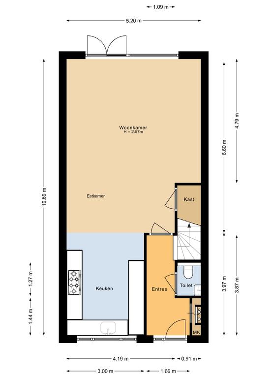 Plattegrond 1 van H.J.M. Keijzerlaan 40