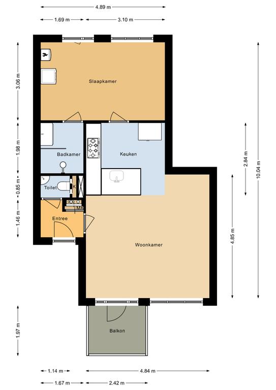 Plattegrond 1 van Steker 10