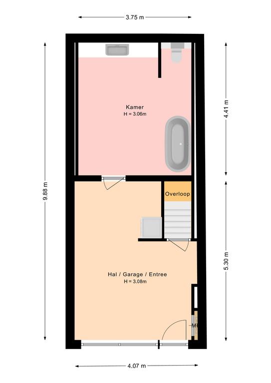 Plattegrond 1 van Olifantsteiger 8