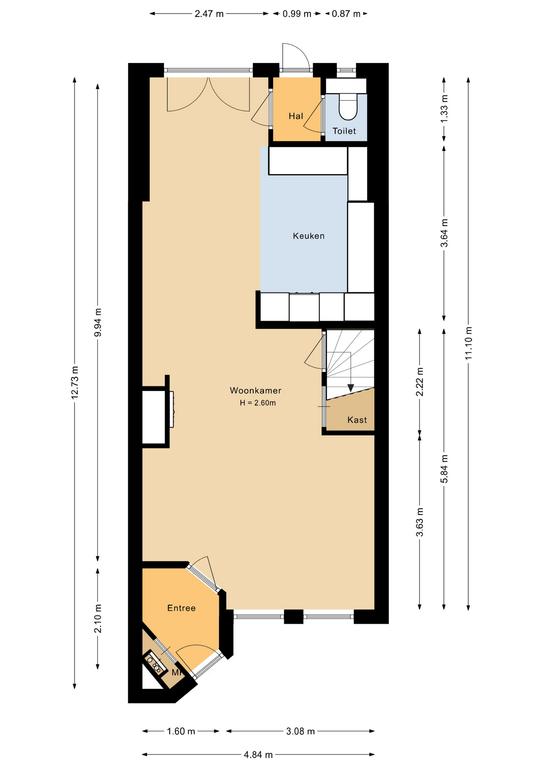 Plattegrond 1 van Toereppel 28