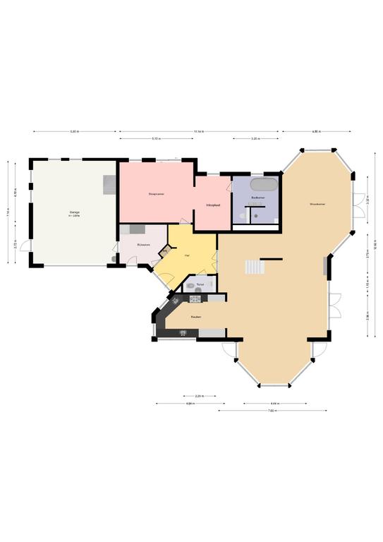 Plattegrond 1 van Wijzend 44