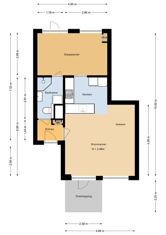 Plattegrond 1 van Beun 25