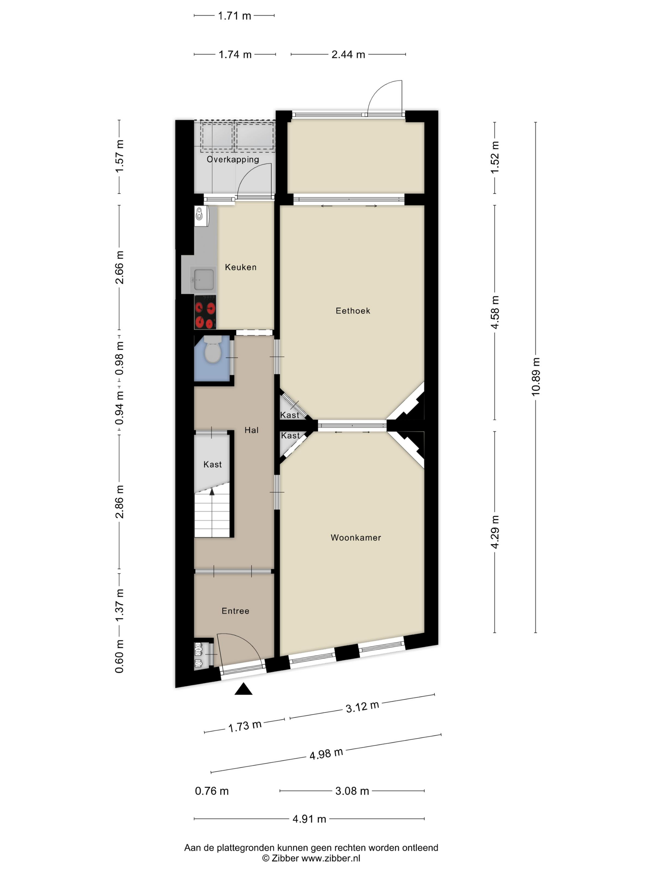 Plattegrond 1 van Hoge Gouwe 57