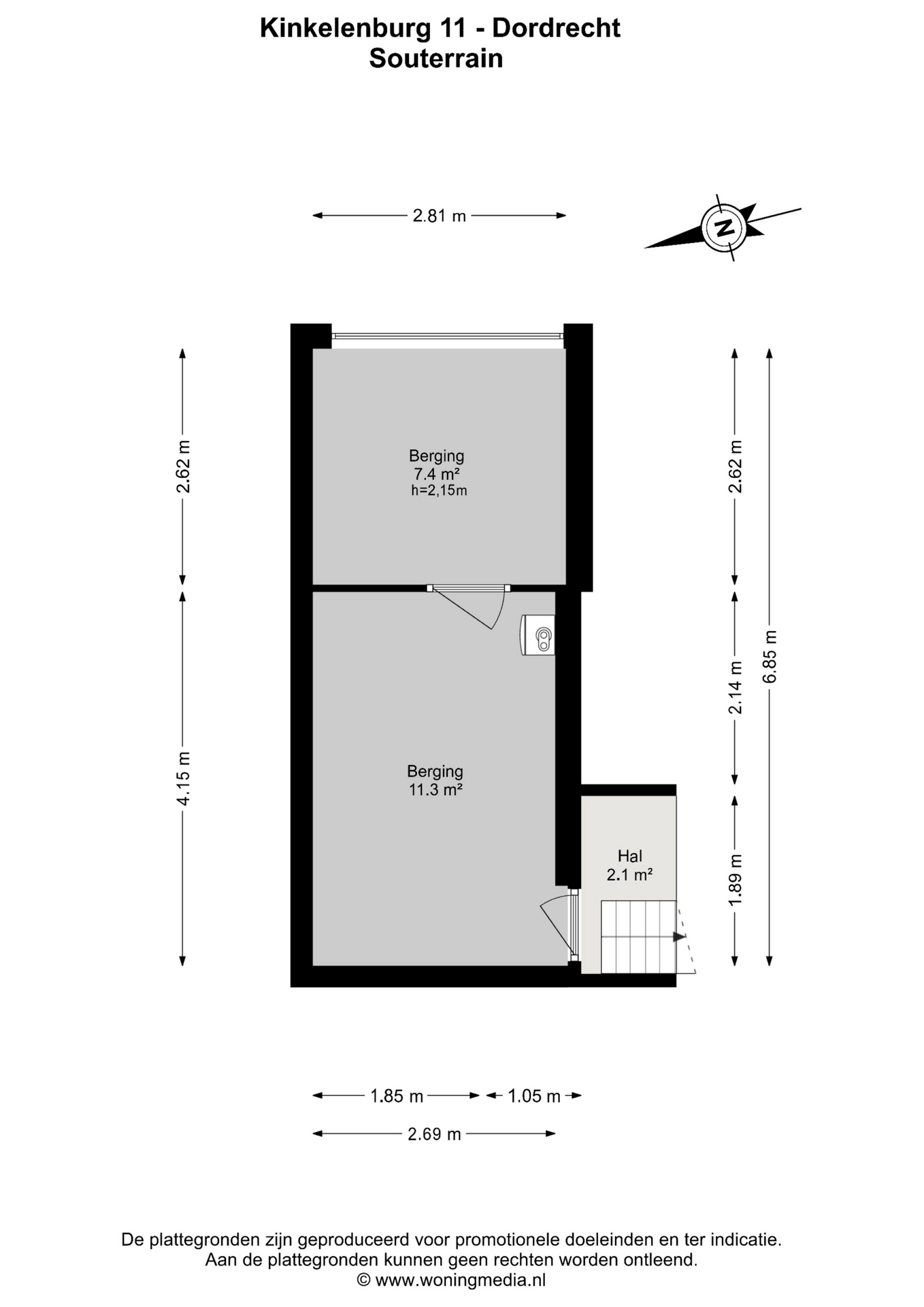 Plattegrond 1 van Kinkelenburg 11